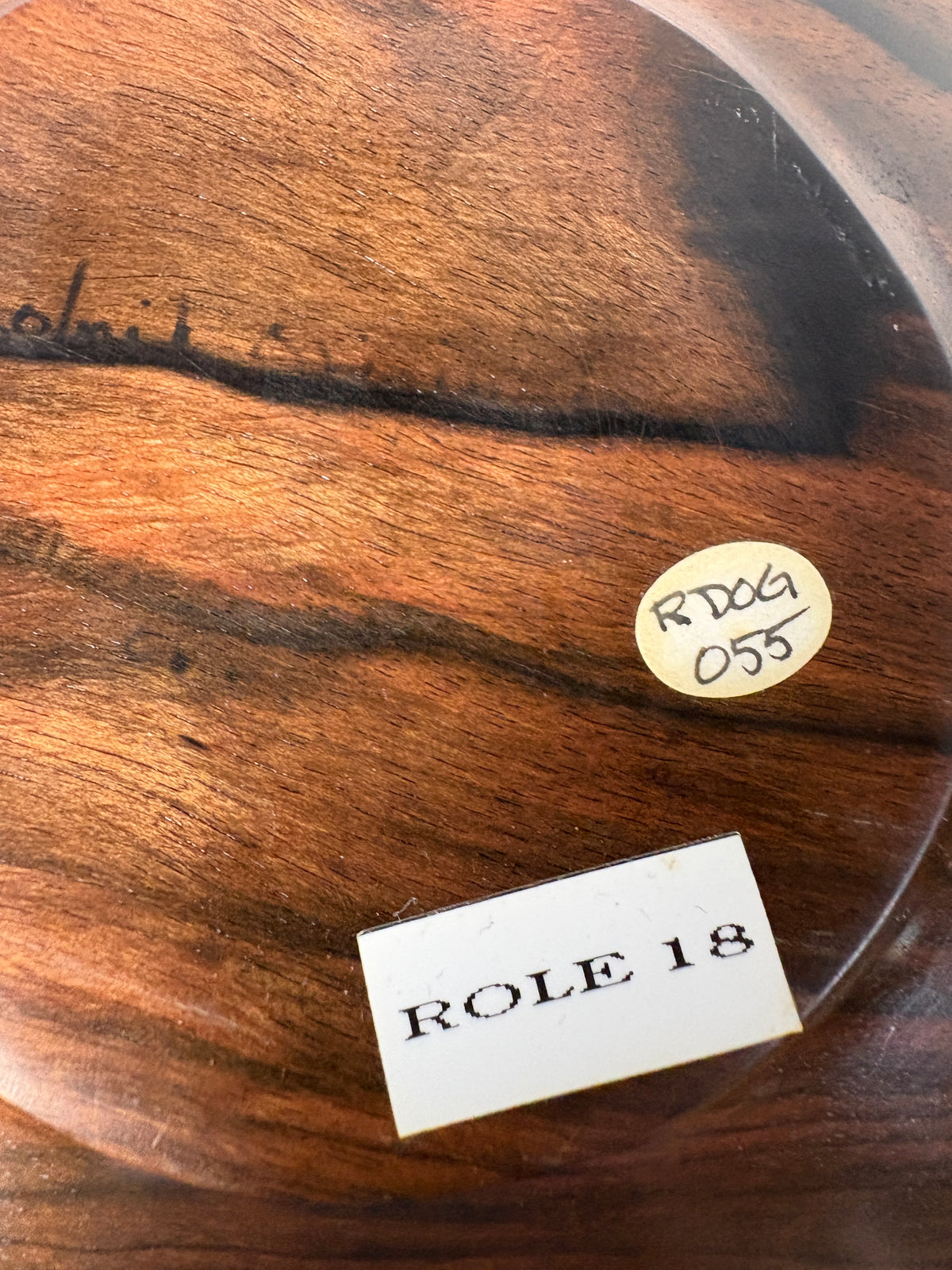 Hand-Turned Macassar Ebony Collector Bowl – Signed Osolnik Originals