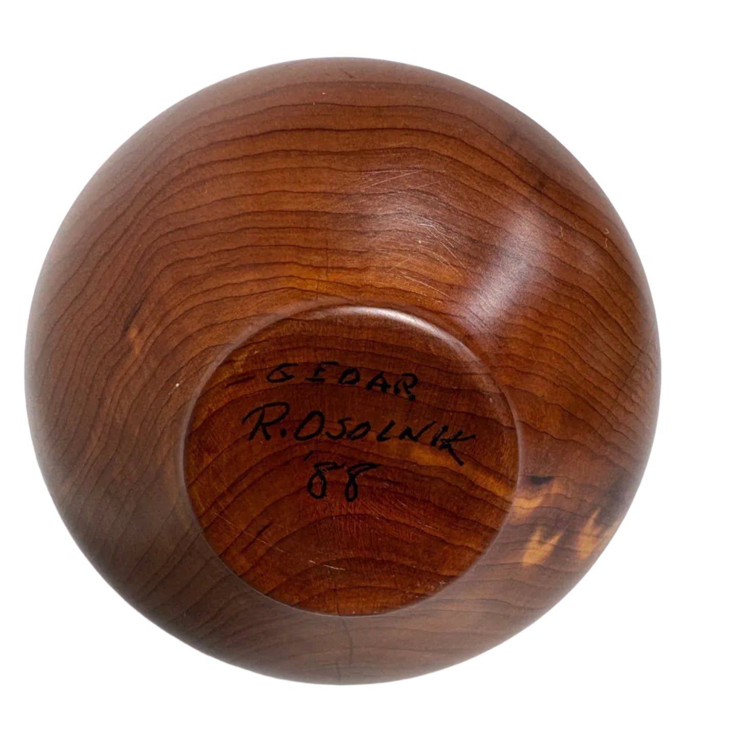 Osolnik Originals Cedar Twig Pot Signed by R.Osolnik '88