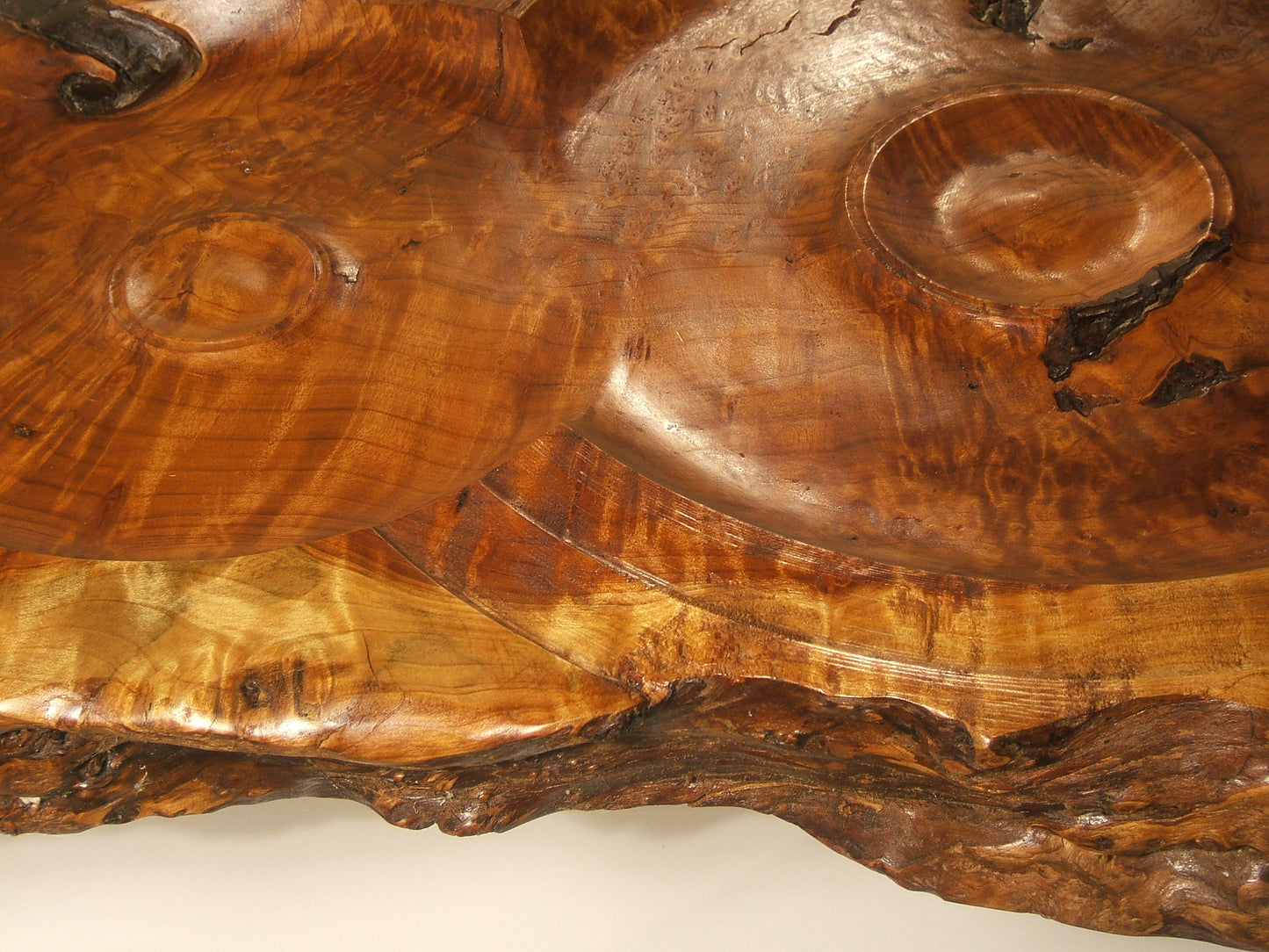 Ken, Rude & Dell Redwood Burl Coffee Table